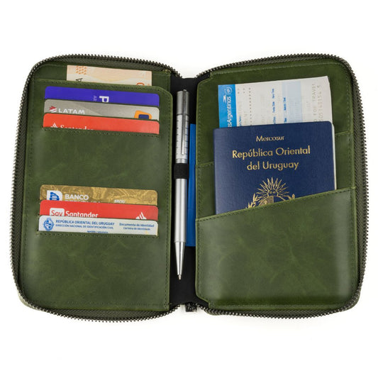 Porta Pasaporte - Army Green