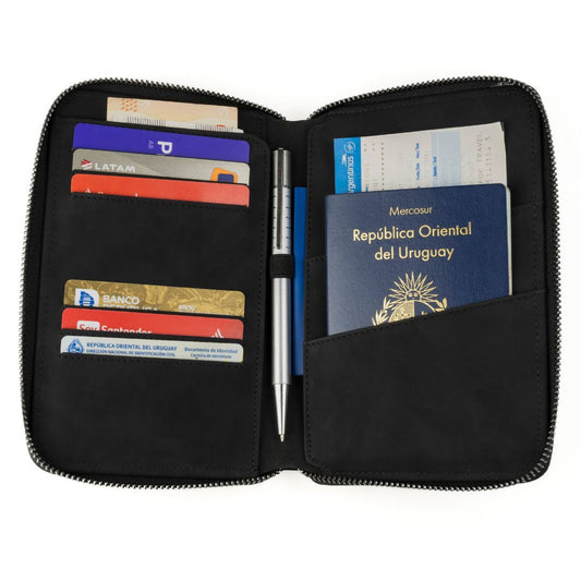 Porta Pasaporte - Full Black