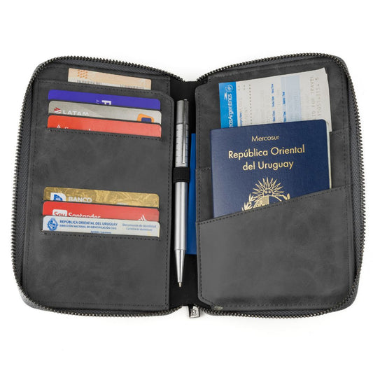 Porta Pasaporte - Space Grey