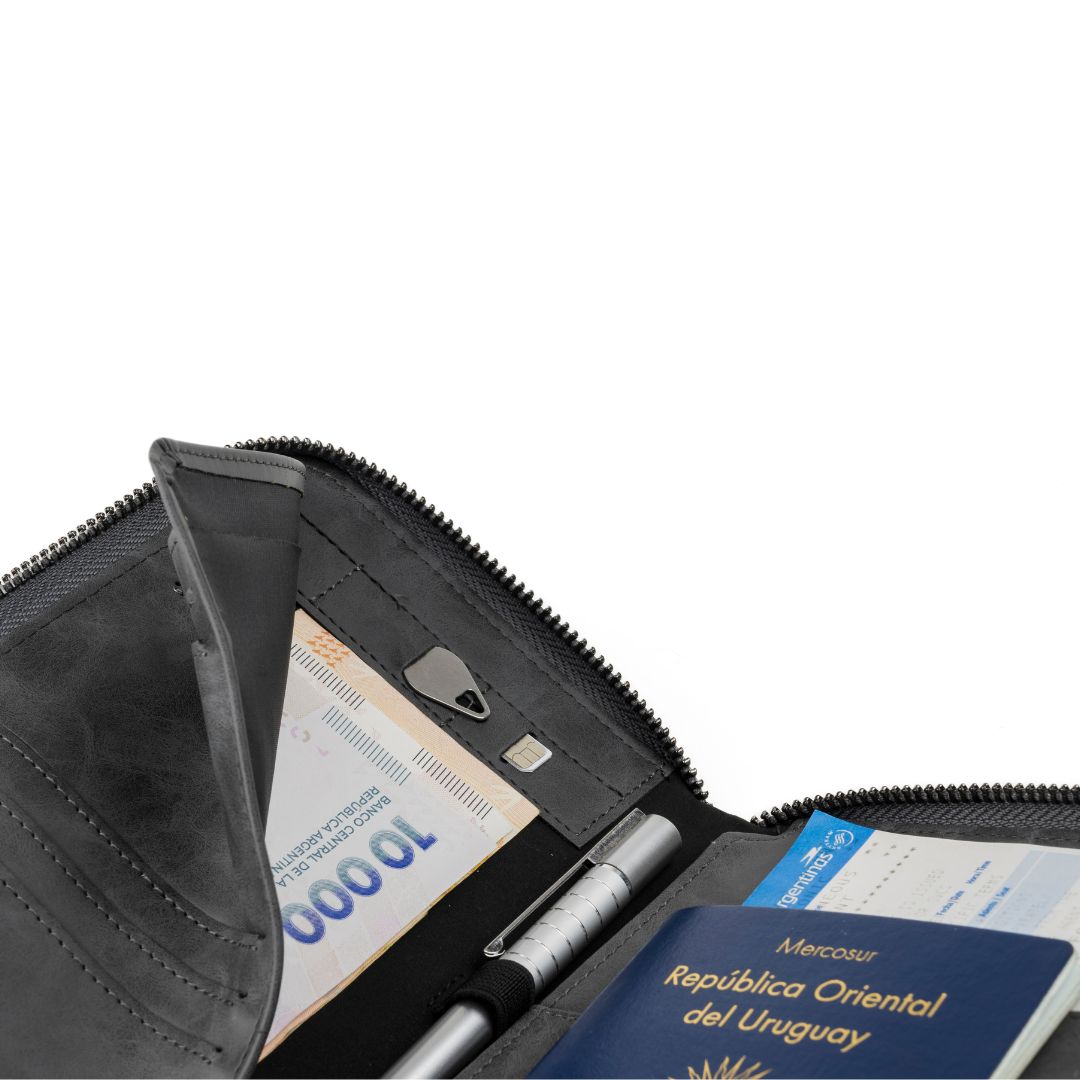 Porta Pasaporte - Space Grey