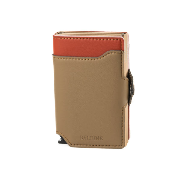 Cartera De Cuero Genuino Con Relieve 'A' De La Universidad De Alabama - Estilo Plegable O Triple